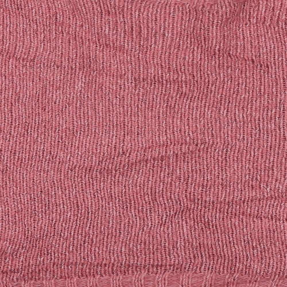 Indigo Womens Pink Knit Pullover Jumper Size 12