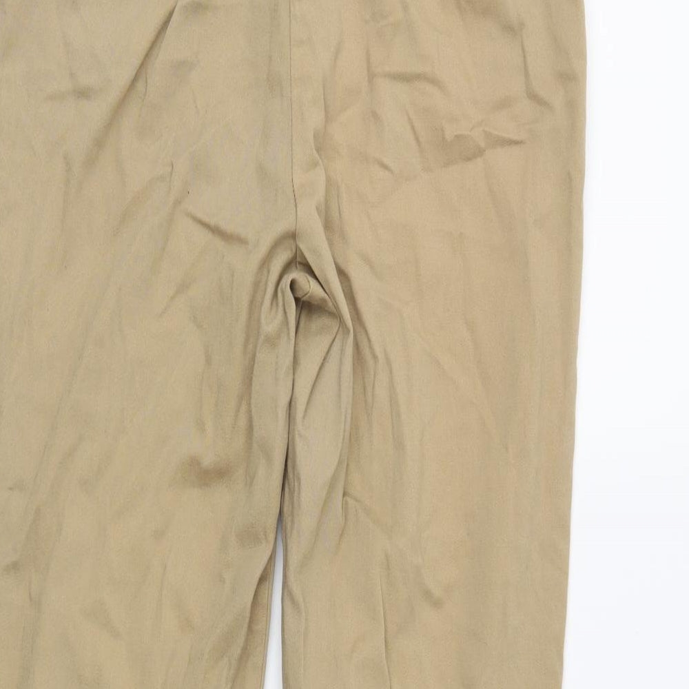 Preworn Womens Beige Chino Trousers Size 14 L23 in