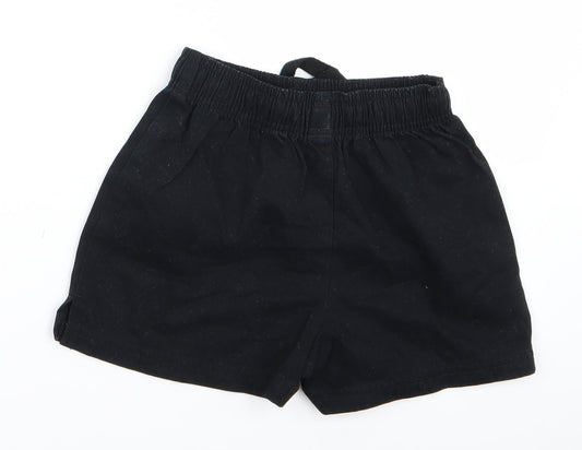 m&s Boys Black Bermuda Shorts Size 3 Years