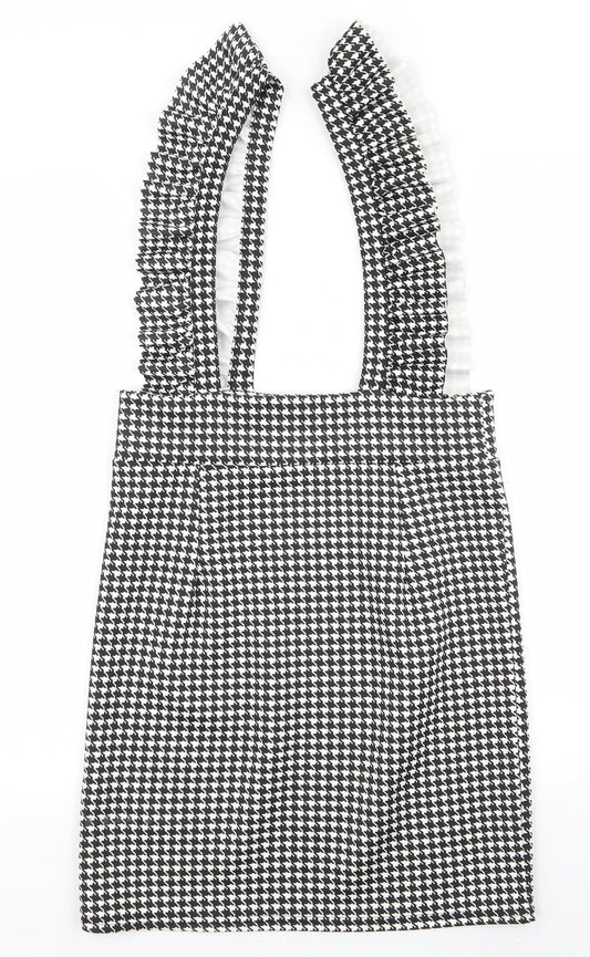 Cameo Womens White Check Rayon Slip Dress Size 10