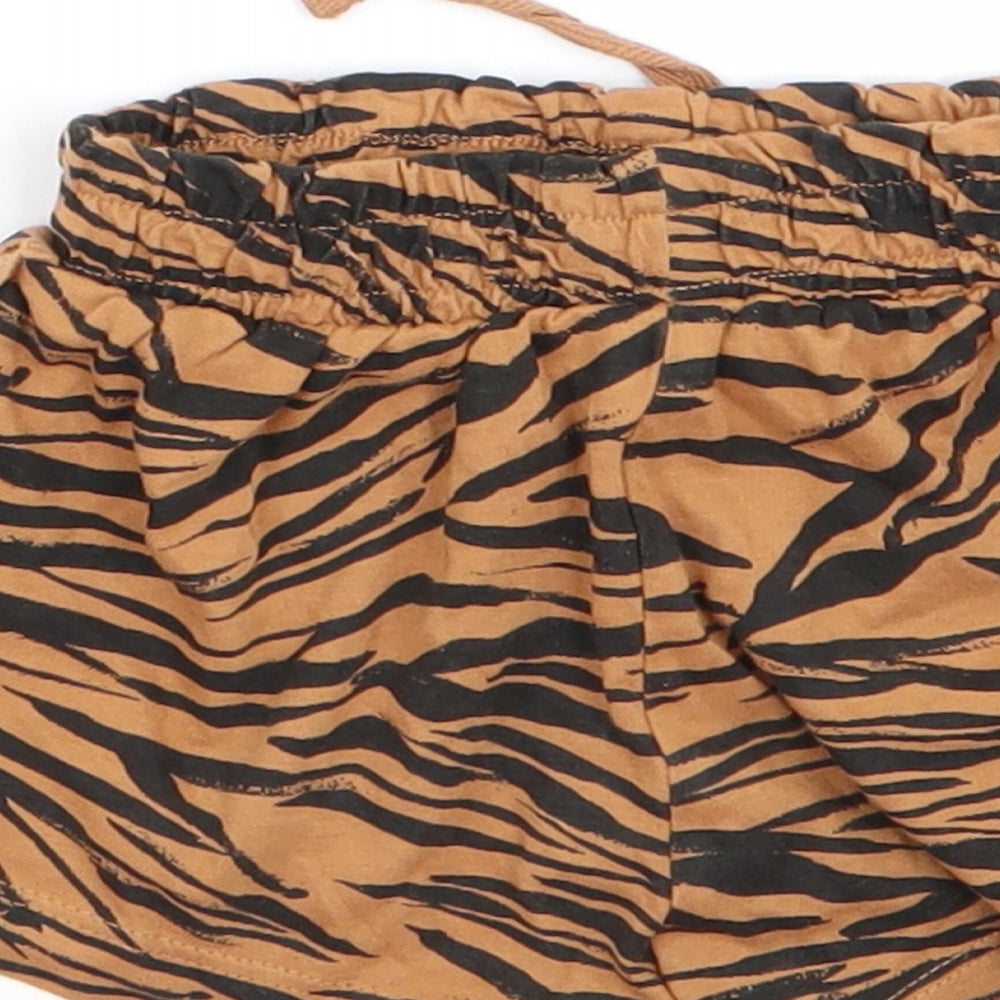 TU Baby Orange Animal Print Cargo Trousers Size 3-6 Months