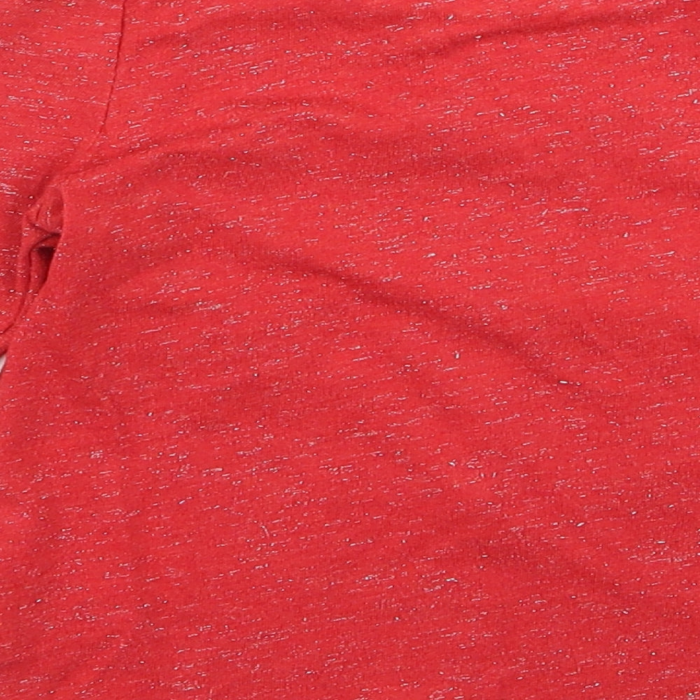 Nutmeg Girls Red Basic T-Shirt Size 9 Years