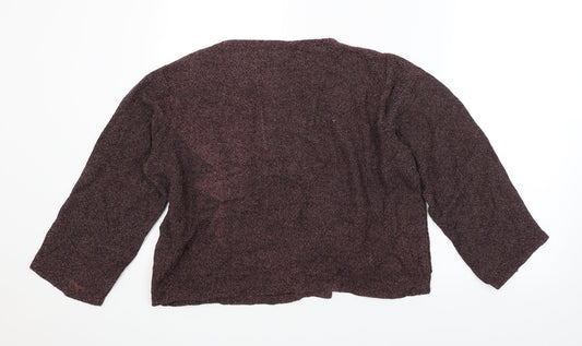 GreenHouse Womens Red Cardigan Jumper Size 14 - Cropped