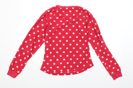 Debenhams Womens Pink Polka Dot Pullover Jumper Size 8
