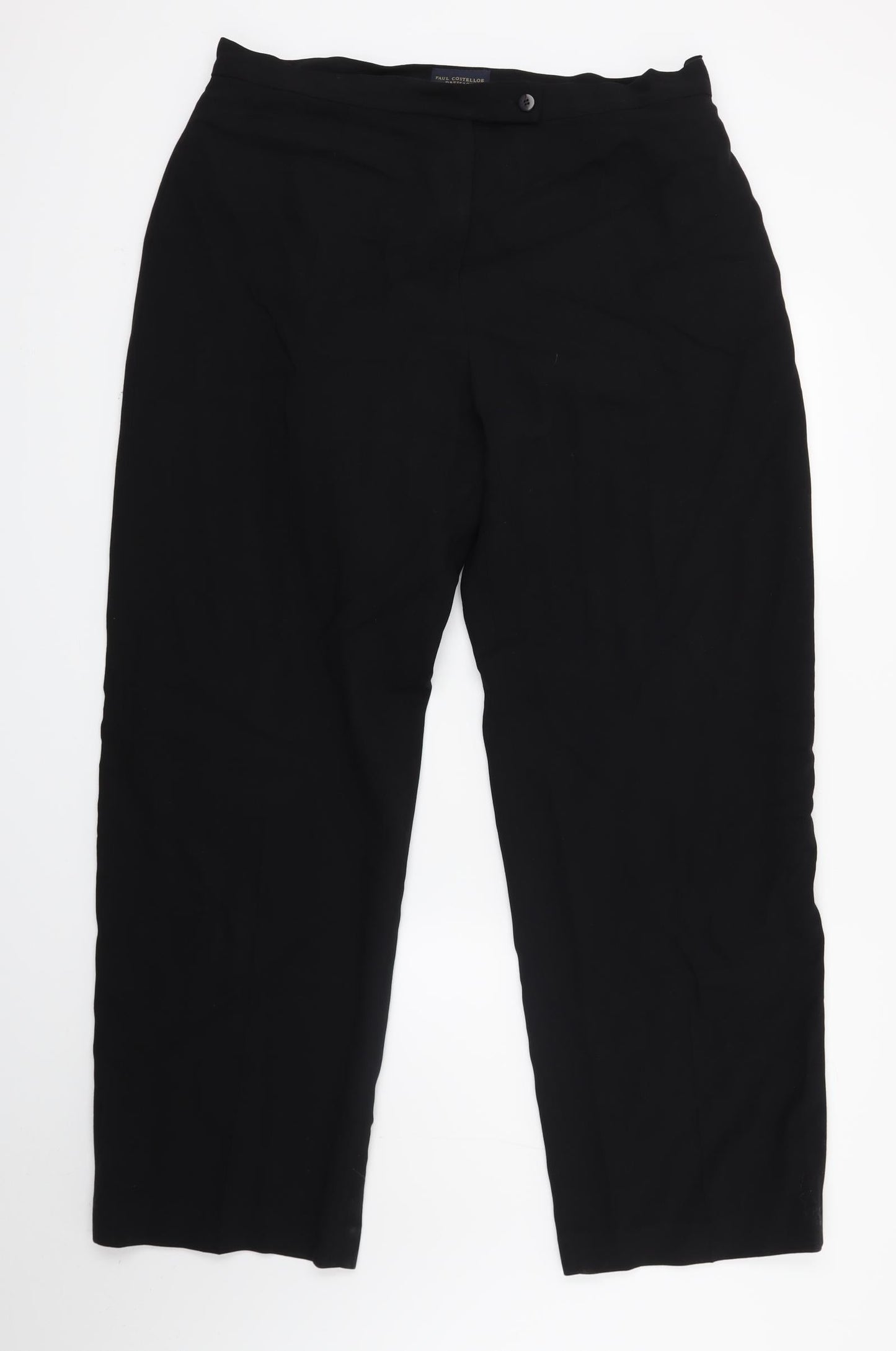 Paul Costelloe Womens Black Houndstooth Trousers