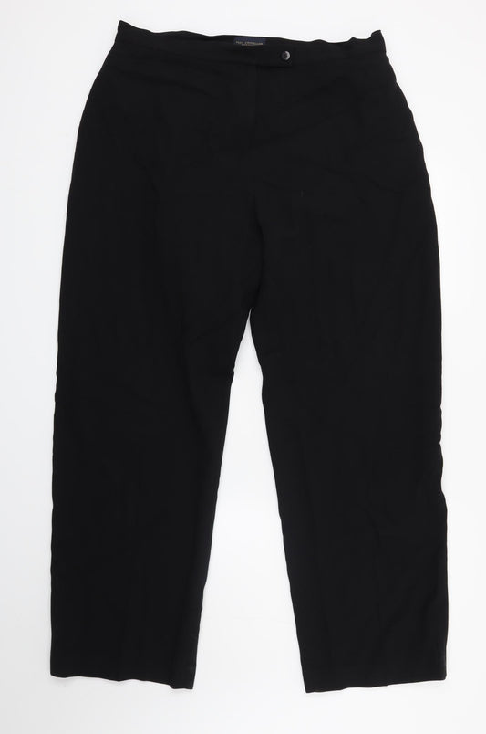 Paul Costelloe Womens Black Houndstooth  Trousers