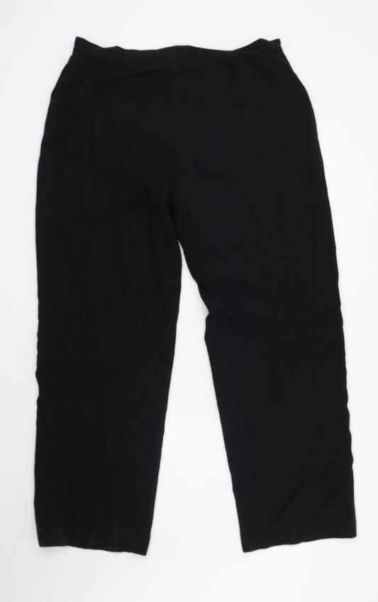 Paul Costelloe Womens Black Houndstooth  Trousers