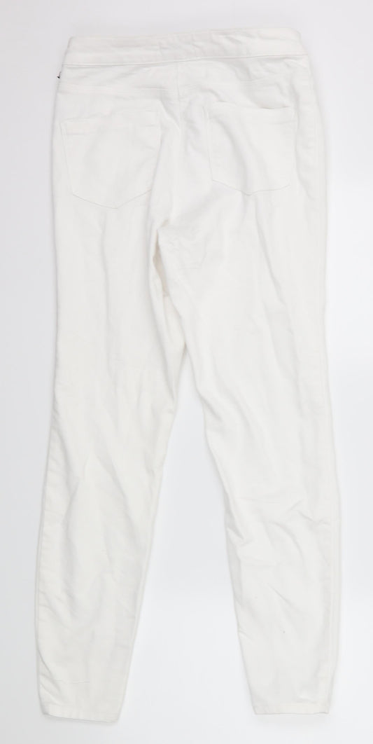 Demin Co Womens White Straight Jeans Size 8