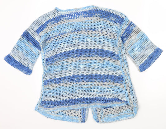 Preworn Womens Blue Cardigan Jumper Size M