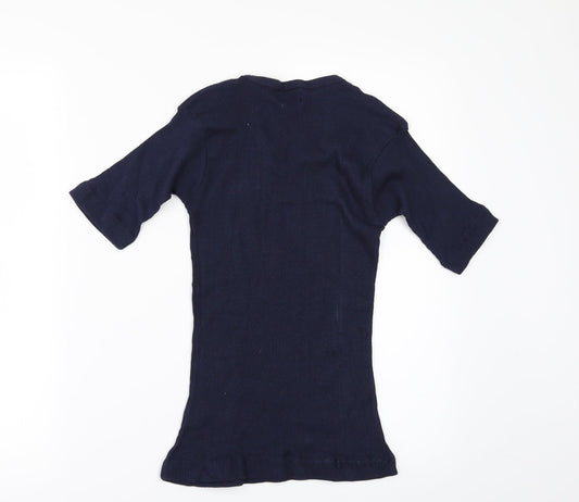JORDANA Womens Beige Basic T-Shirt Size L