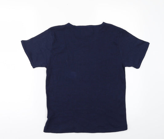 nouveau Womens Blue Basic T-Shirt Size S
