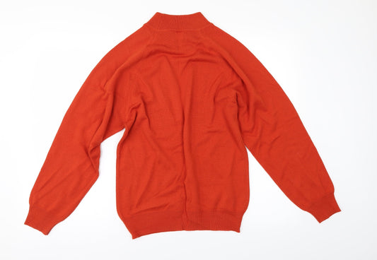 Preworn Womens Orange Pullover Jumper Size S