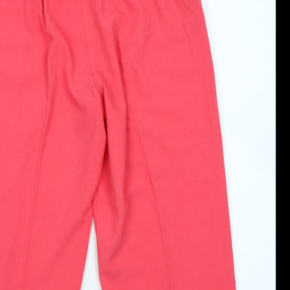 Papaya Womens Pink Capri Trousers Size 12