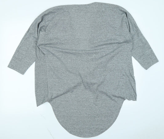 Preworn Womens Grey Basic T-Shirt Size 14