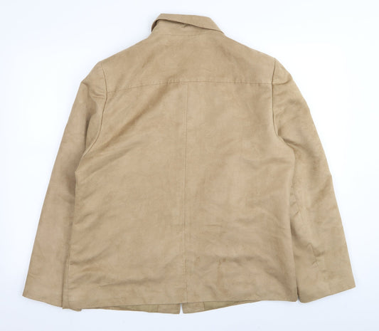 EWM Womens Beige Jacket Size 18