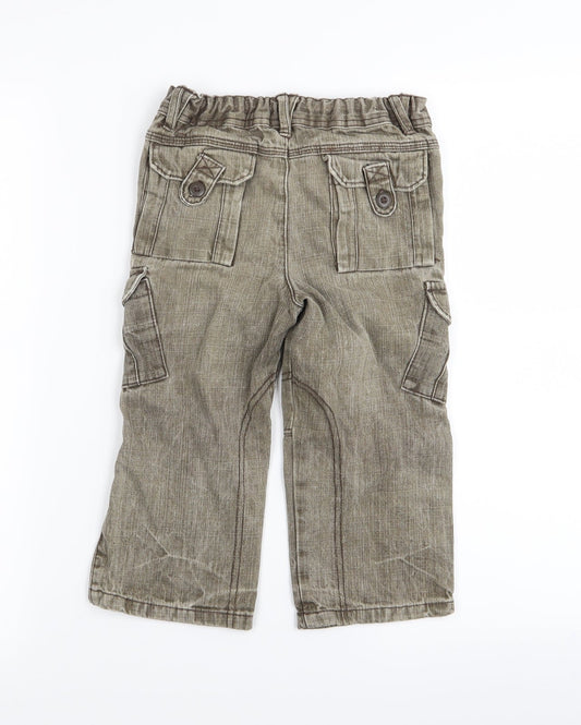 Asda George Boys Beige Straight Jeans Size 2-3 Years