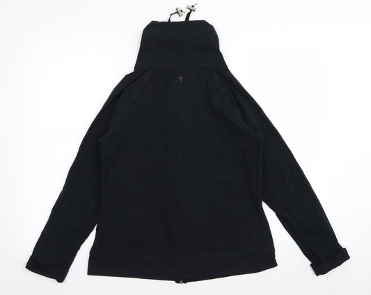 M&S Womens Black Full Zip Jumper Size 14