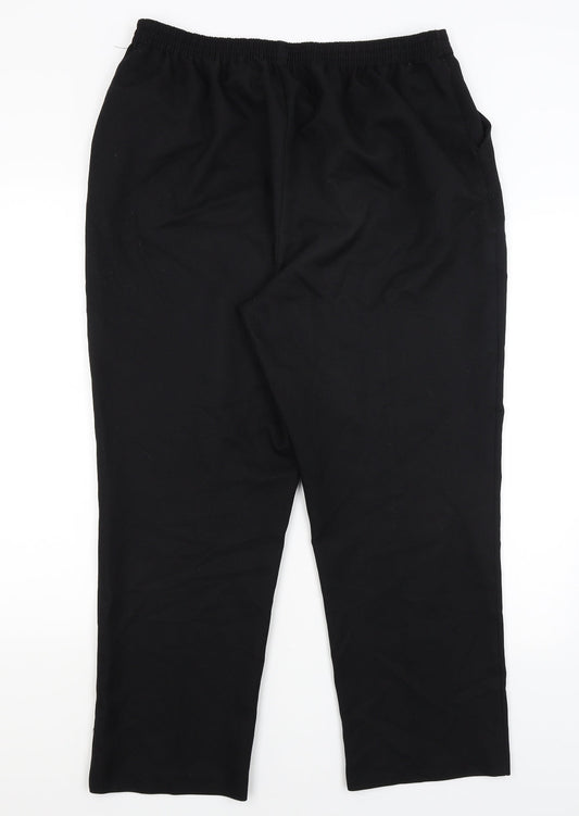 Papaya Womens Black Dress Pants Trousers Size 16 L26 in