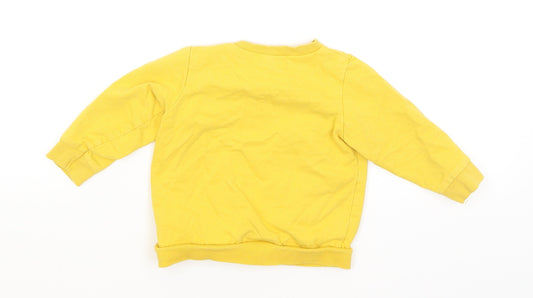 H&M Baby Yellow Pullover Jumper Size 9-12 Months