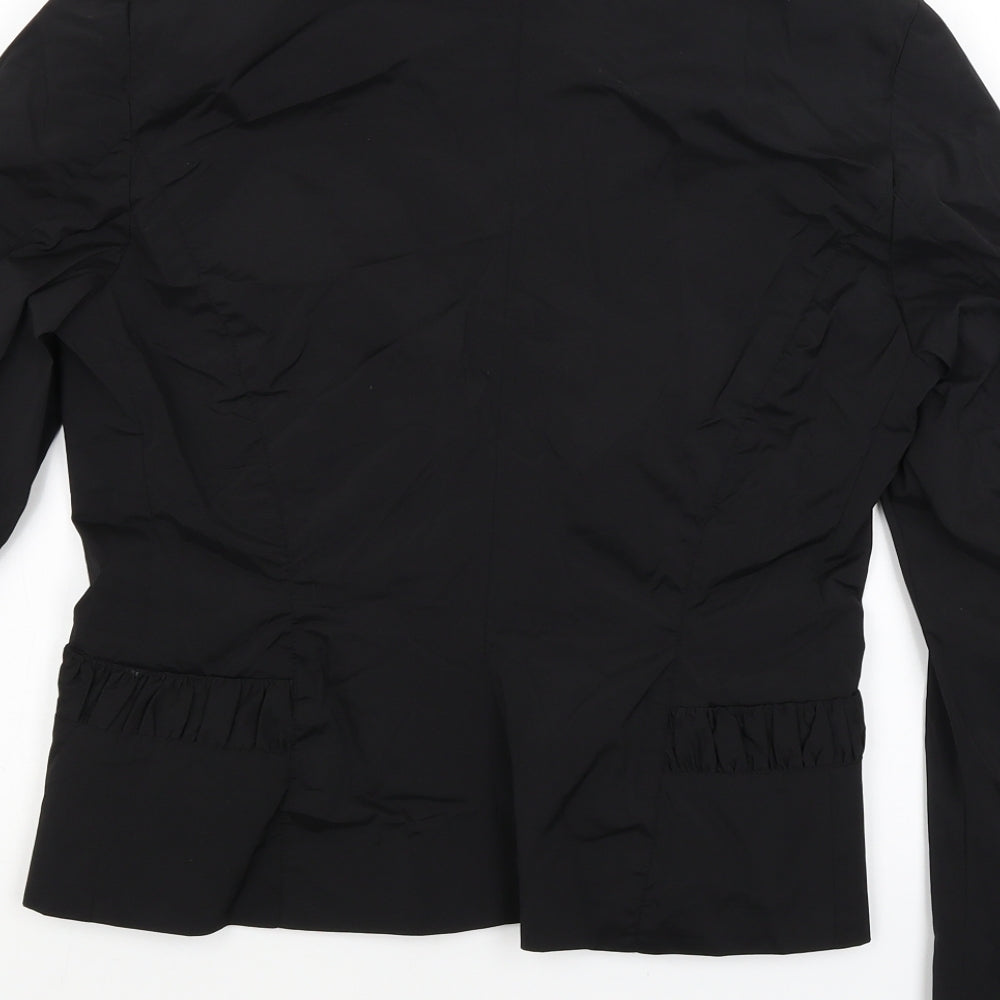 Just B Womens Black Jacket Blazer Size 12