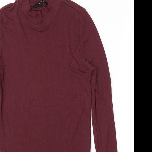 VERO MODA Womens Purple Basic T-Shirt Size M