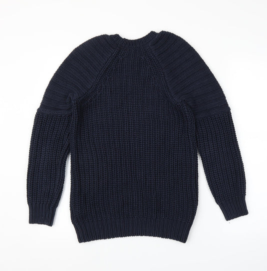 M&S Womens Blue Pullover Jumper Size 8