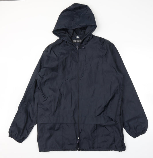 Protection Mens Blue Rain Coat Coat Size S