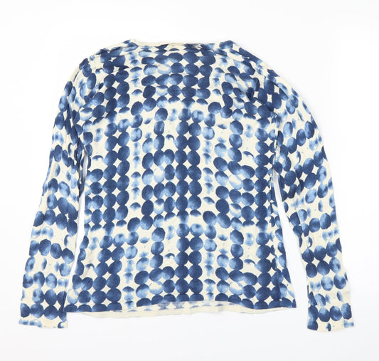 Preworn Womens Blue Basic Blouse Size M