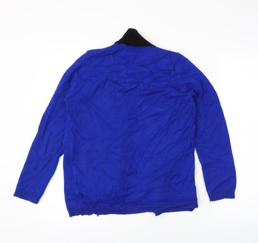 Preworn Womens Blue Cardigan Jumper Size M