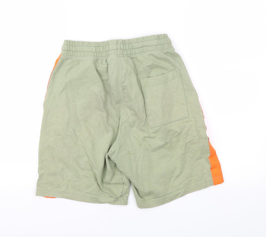United Colors of Benetton Boys Green Sweat Shorts Size 2XL