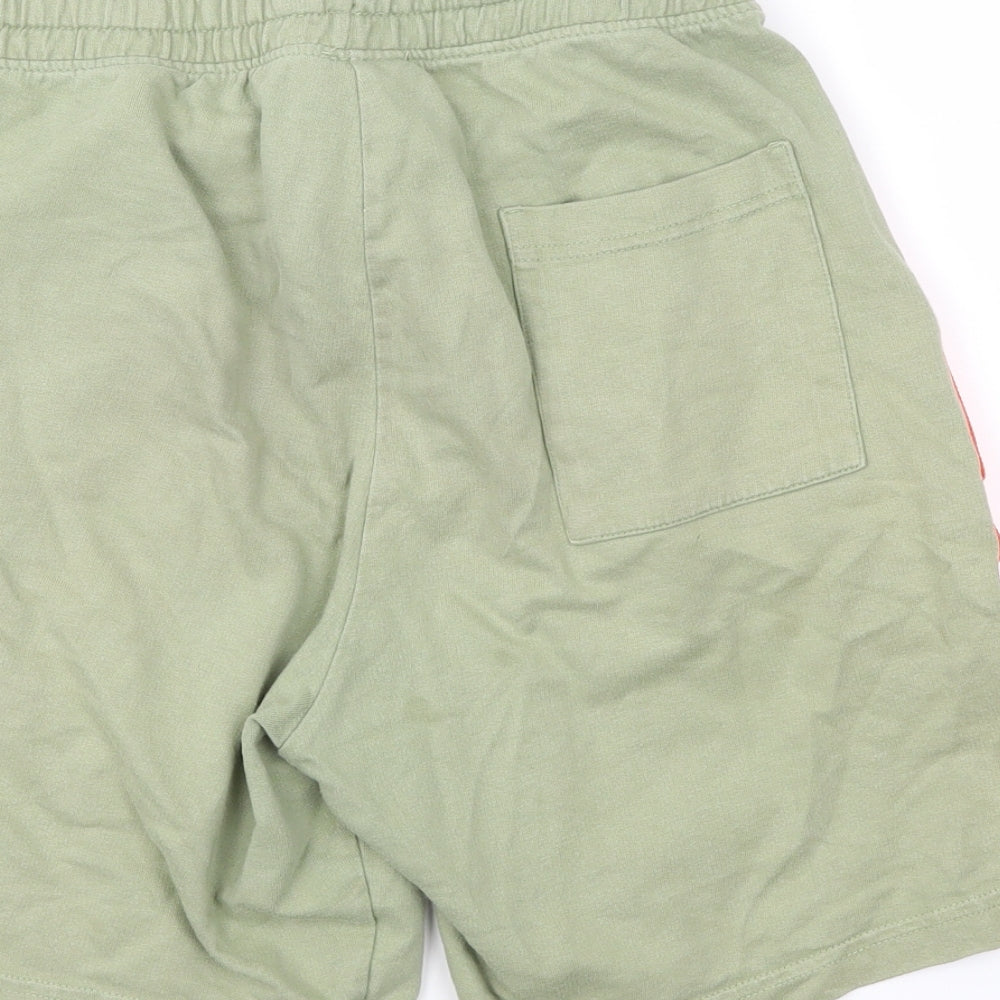 United Colors of Benetton Boys Green Sweat Shorts Size 2XL