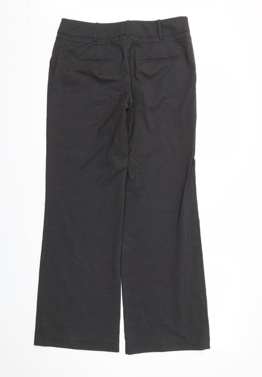 next Womens Grey Trousers Size 10 L30 in