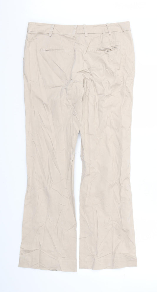 Wearhouse Womens Beige Trousers Size 10 L29 in