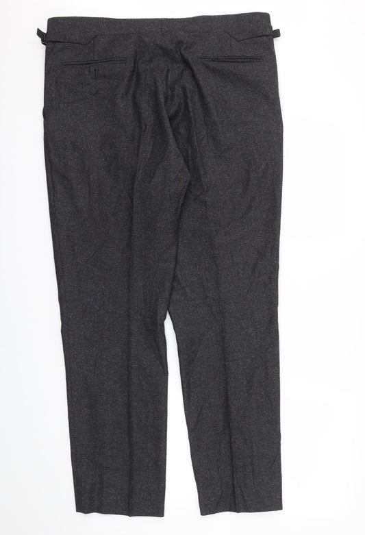 Preworn Mens Grey Trousers Size 36 L30 in