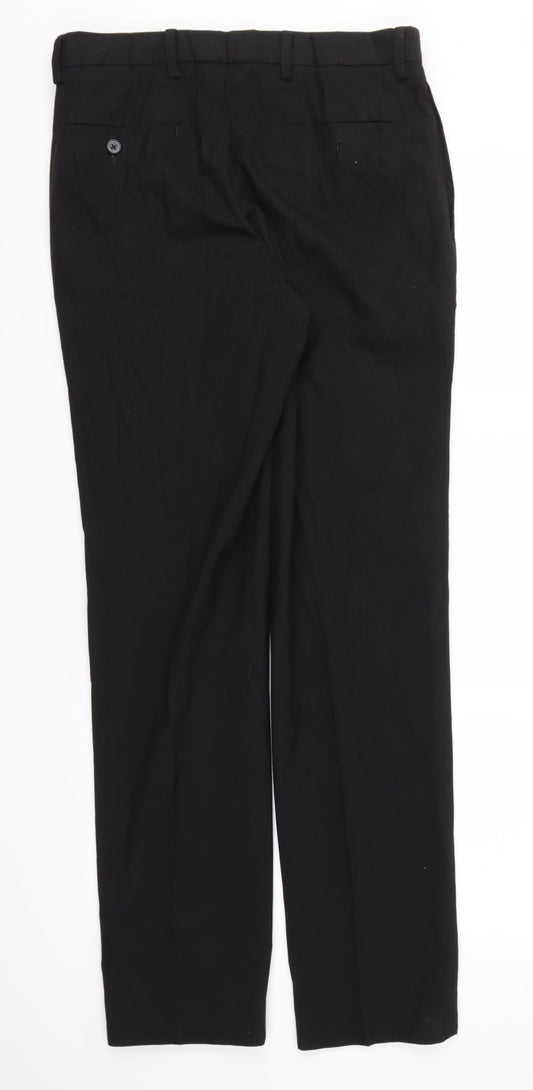 M&S Mens Black Trousers Size 30 L33 in