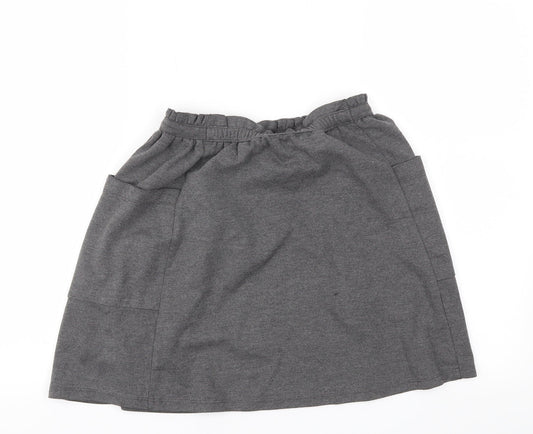George Girls Grey Flare Skirt Size 11-12 Years