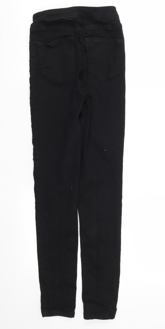 DENIM &CO Womens Black Skinny Jeans Size 8 L27 in