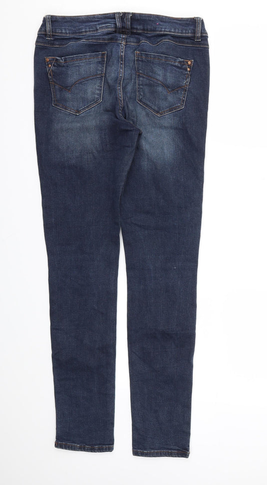 YEYES Womens Blue Skinny Jeans Size 12 L30 in