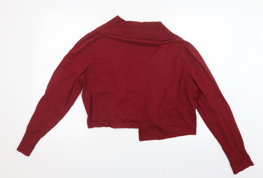 ZNK Womens Red Knit Cardigan Jumper Size 2XL