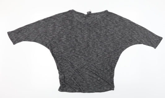 Sparkle & Fade Womens Grey Pullover Jumper Size M