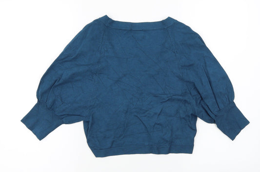 Kaliko Womens Blue Cardigan Jumper Size 10