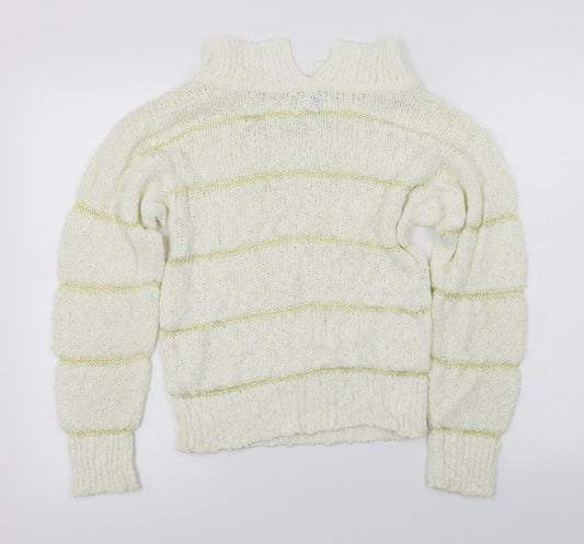 Wallis Womens Ivory Pullover Jumper Size S