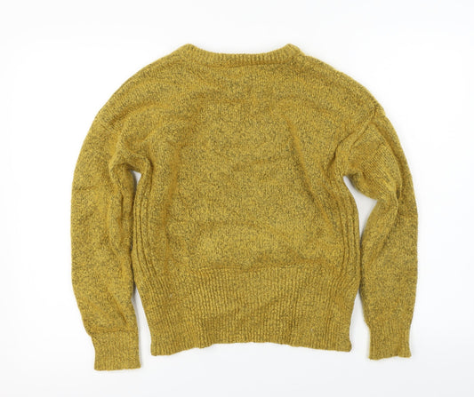 FOREVER 21 Womens Yellow Pullover Jumper Size S