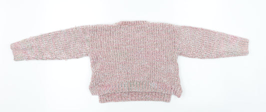 Matalan Girls Pink Pullover Jumper Size 11 Years