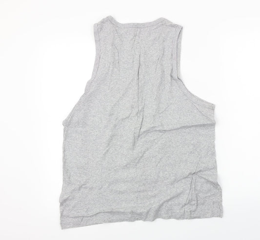 cotton suppliers Womens Grey Basic Tank Size 2XL