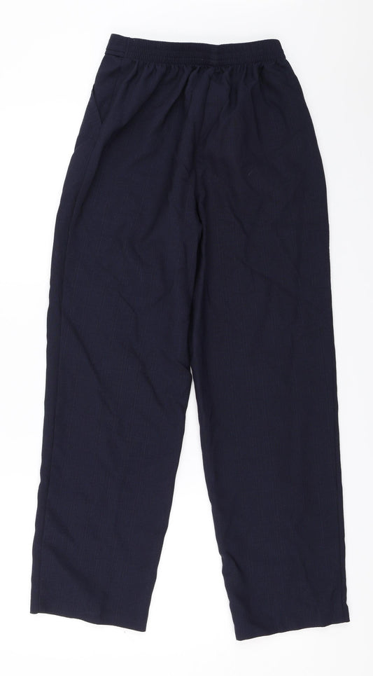 Marks and Spencer Womens Blue Trousers Size 10 L27 in