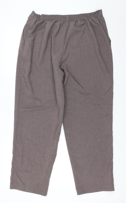 BHS Womens Purple Trousers Size 16 L26.5 in