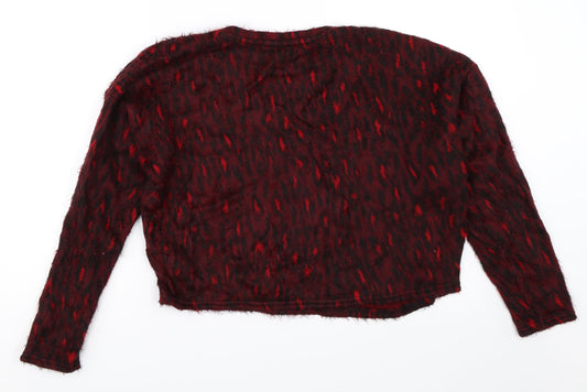 New Look Womens Red Pullover Jumper Size S