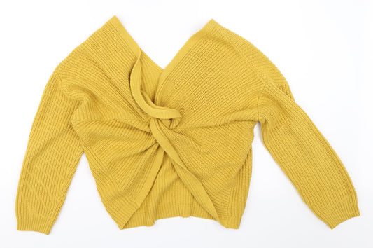 New Look Womens Yellow Pullover Jumper Size M