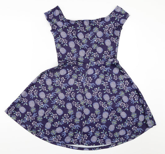 New Look Womens Blue Fit & Flare Size 8